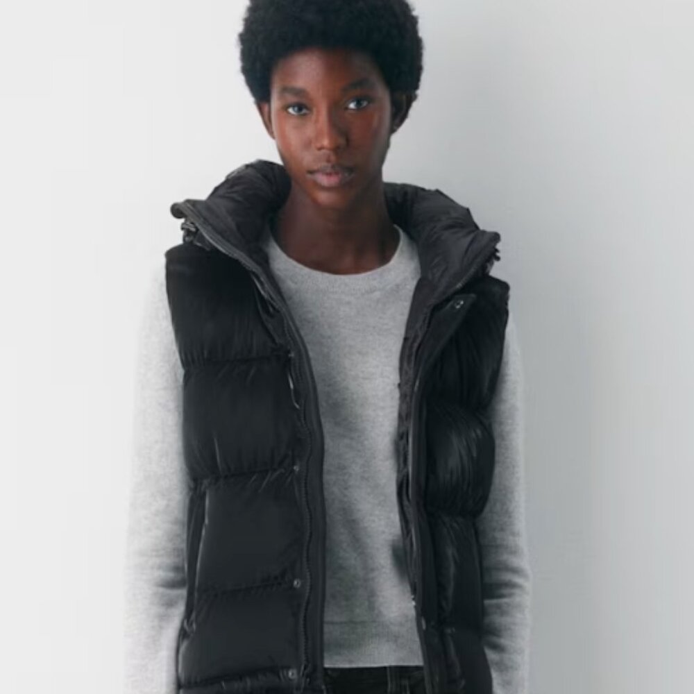 Artizia Super Puff Vest Sz Large Black